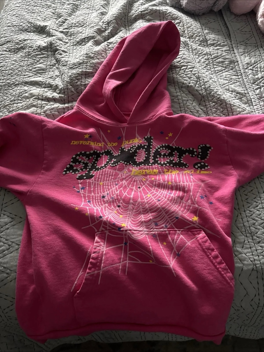 Men's Pink Graphic Hoodie Sweatshirt